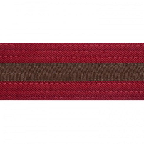 BOLD LOOK RED BELTS WITH STRIPE-RED/BRN STRIPE-1